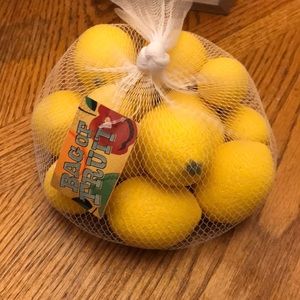 Bag of fake lemons
